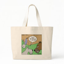 Dog VS. Vacuum Cleaner Funny Gifts & Collectibles Canvas Bag