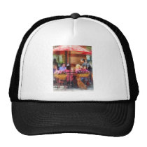 Dog Waiting at Cafe Hoboken NJ hats