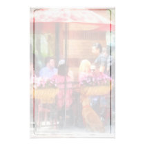 Dog Waiting at Cafe Hoboken NJ stationery