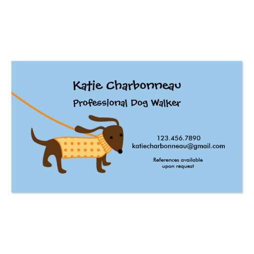 Dog Walker Business Card