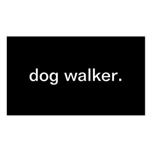 Dog Walker Business Card Template (front side)