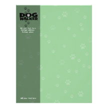 Dog Walker Business Letterhead Stationery