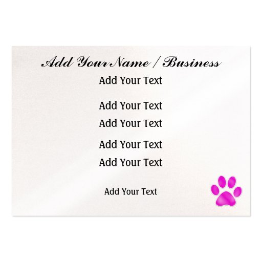 Dog Walker / Groomer / Etc. - SRF Business Card (back side)
