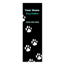 Dog Walker Mini Business Card