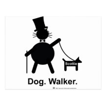 Dog Walker Post Card