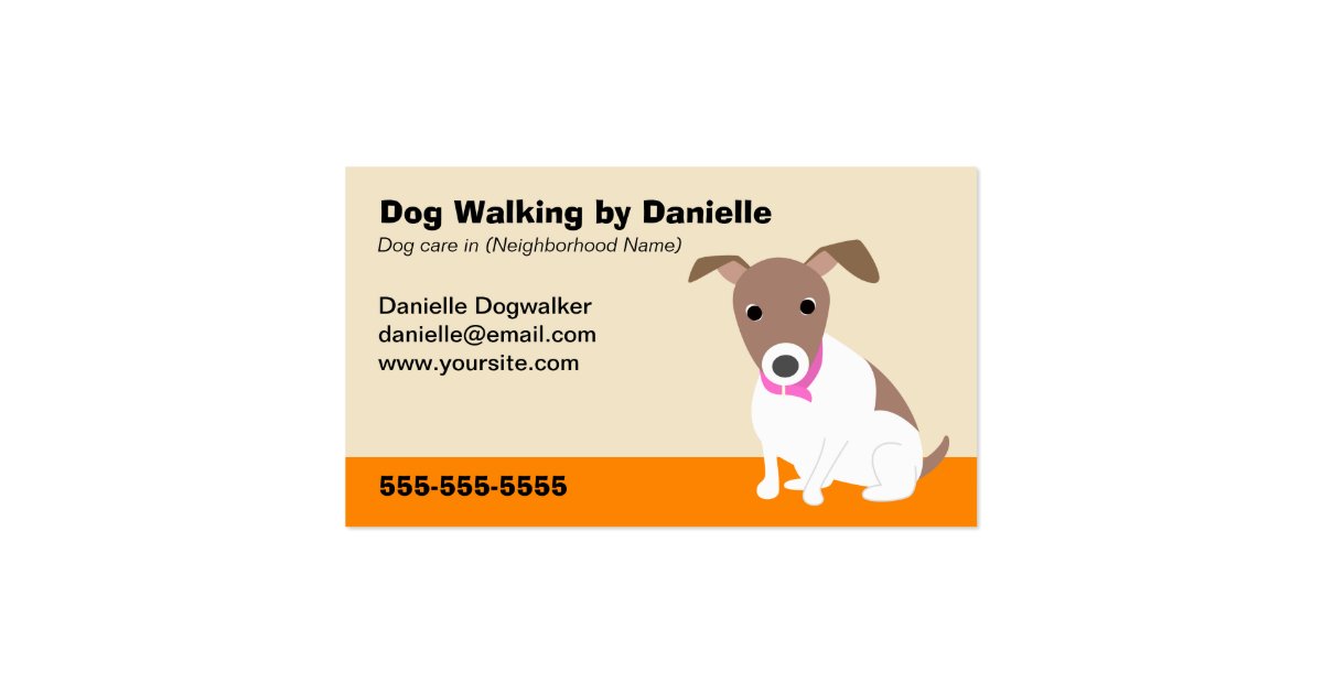 dog walking business business card zazzle dog walking business cards free