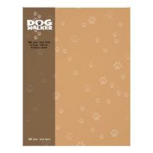 Dog Walking Business Letterhead Stationery