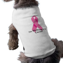 Dog Walking for a Cure White Pet T-shirt