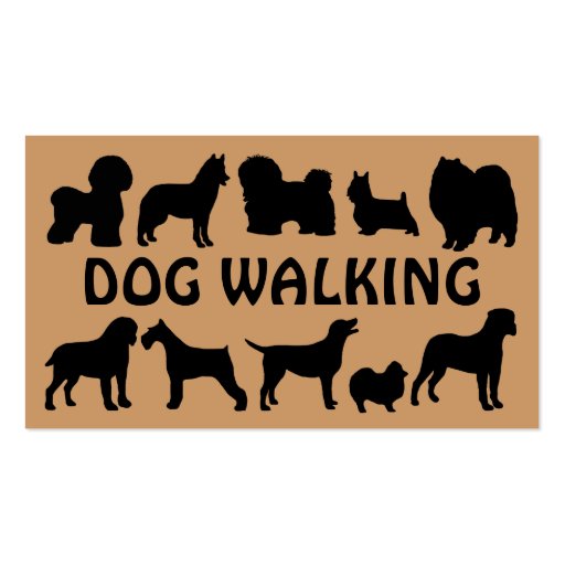 Dog Walking Fun Business Card (front side)