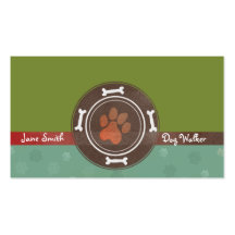 dog walking & Pet Sitting business cards