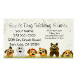 Dog Walking Service Business Card