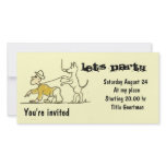 Dog walks man photo cards