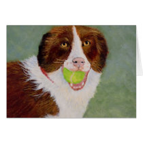 Dog With Ball Notecard cards