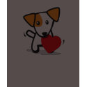 Dog with Heart t-shirts by gollykim Dog with Heart t-shirts