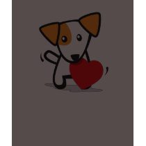 Dog with Heart t-shirts by gollykim Dog with Heart t-shirts