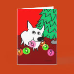 dog, dogs, pet, pets, mutt, white dog, christmas,