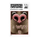 Dog Wuv Valentine Postage Stamp by TDSwhite Dog Wuv Valentine Postage Stamp