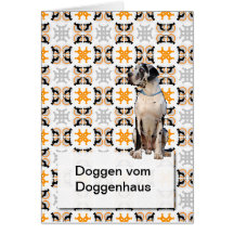 Doggen maps greeting card