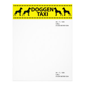 Doggen Taxi letterhead