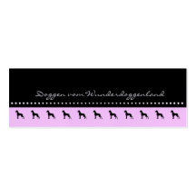 Doggen visiting cards business card templates