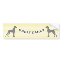 Doggenautoaufkleber Bumper Stickers