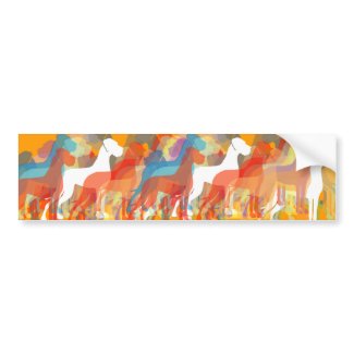 Doggengruppe mit weiß - Dogge bumpersticker