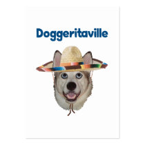 Doggeritaville Dog Hat Business Card Templates