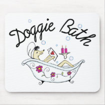 Doggie Bath mousepads by VoodooBebe Doggie Bath mousepads