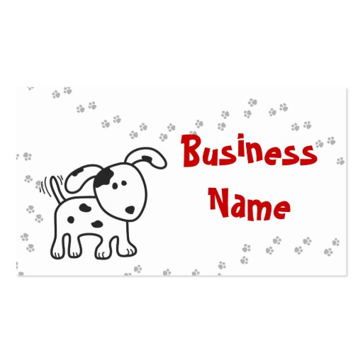 Doggie Business Card (back side)
