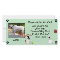 Doggie Date Invitations photo cards by craftycorner Doggie Date Invitations photo cards
