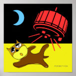 Doggie On The Moon Poster