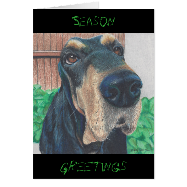 doggie Season Greeting card