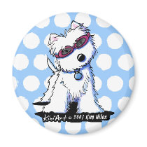 Doggles Westie Magnet magnets
