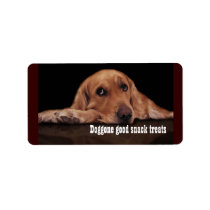 Doggone good snack treat label labels