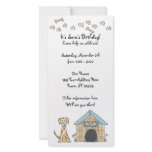 Doggy Birthday Invitation Photo Card Template