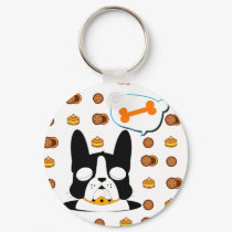 Doggy dog dreaming puppy keychain by animabase Doggy dog dreaming puppy keychain