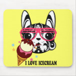 doggy dog icecream sunglass mousepad doggy dog icecream sunglass mousepad