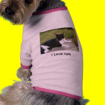 doggy shirt for cat lovers pet clothing