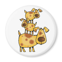 doggy stack magnet plain by cfkaatje doggy stack magnet plain