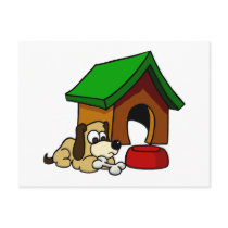 Doghouse Scene postcards