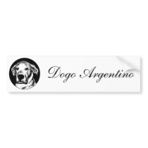 Dogo argentino bumpersticker