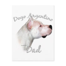 Dogo Argentino Dad 2 Post Card