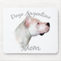 Dogo Argentino Mom 2 Mouse Mats