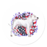 Dogo Argentino Patriot Stickers