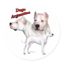 Dogo Argentino Trio 2 - Sticker