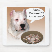 Dogo Argentino Turkey mousepads by GreyWolfCreation Dogo Argentino Turkey mousepads