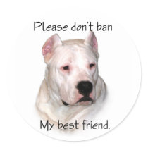 Dogo BSL - Don't ban my best friend sticker by GreyWolfCreation Dogo BSL - Don't ban my best friend sticker