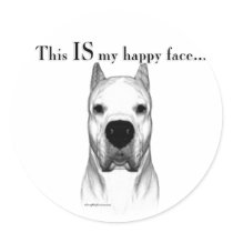 Dogo Happy Face Sticker
