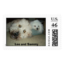 Dogs 004, Leo and Sammy postage by LindaAmato Dogs 004, Leo and Sammy postage