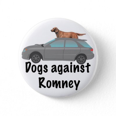 Dogs against Romney Buttons